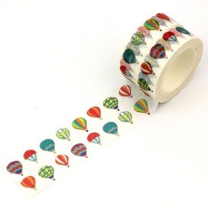 Brilliant Hot Air Balloons, Washi Tape, 1 Full Roll